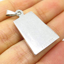Load image into Gallery viewer, VTG 925 Sterling Silver Real Rhodochrosite Gemstone Tribal Motif Pendant KD-3302
