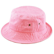 Load image into Gallery viewer, The Hat Depot 300N Unisex 100% Cotton Packable Summer Travel Bucket Hat (S/M, Blue Camo)
