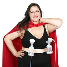 Load image into Gallery viewer, Size-Worriless Pumping Bra Hands Free | Pumping and Nursing Bra in One for Women Plus Size Black

