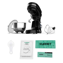 Load image into Gallery viewer, KUPPET Stand Mixer, 8-Speed Electric Mixer, Tilt-Head Food Mixer with Dough Hook, Wire Whip &amp; Beater, 4.7QT Stainless Steel Bowl, Black
