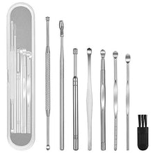 Load image into Gallery viewer, 8 Pcs Ear Pick Earwax Removal Kit, Geengle Ear Cleansing Tool Set, Ear Curette Ear Wax Remover Tool with a Cleaning Brush and Storage Box
