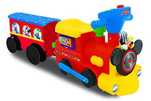 Load image into Gallery viewer, Kiddieland Toys Limited Battery-Powered Mickey Choo with Caboose &amp; Tracks Ride On,Multi,9.5 x 14.25 x 31.5 inches
