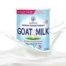 Load image into Gallery viewer, Goat Milk Toddler Formula – Growth Spurt Powdered Goat's Milk Toddler Formula – Lactoferrin, 2'-FL HMO, Prebiotics, Probiotics, Iron, DHA &amp; ARA, Immune Support, Non GMO Infant Transition (6 Pack)
