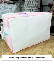 Load image into Gallery viewer, QUEENLALA Rectangular Laundry Hamper/Foldable Nursery Laundry Basket for Organizing/Storage Bin Baskets/Children Toy Office Bedroom/Toy Bin Closet Shelf Baskets（Rec-Unicorn）
