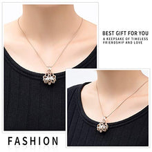 Load image into Gallery viewer, Cremation Jewelry Urn Pendant Necklace with Hollow Urn Cremation Jewelry for Ashes Lotus Flower Shape
