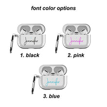 Load image into Gallery viewer, MARBLEFY Custom Name Airpod Pro Case with Keychain and Running Strap Compatible with Apple AirPods Pro
