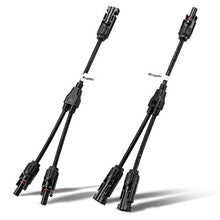 Load image into Gallery viewer, BougeRV Solar Connectors Y Branch Parallel Adapter Cable Wire Plug Tool Kit for Solar Panel
