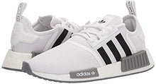 Load image into Gallery viewer, adidas Originals Men's NMD_R1 Primeknit Sneaker, White/Black/Grey, 7
