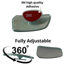 Load image into Gallery viewer, Blind Spot Mirrors [Original Part Look - Fits Shape of Car Door Mirror] Fully Adjustable with Plastic Frame - Model OEM for Blindside and Engineered for optimized viewing image by Utopicar (2 pack)
