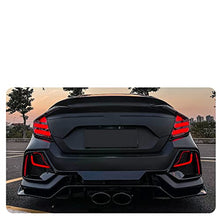 Load image into Gallery viewer, inginuity time LED Tail Lights For Honda Civic 10Th Gen Sedan 2016-2021 DRL Start Up Animation Sequential Indicator Rear Lamp Assembly (Not For Hatchback) (Black)

