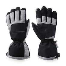 Load image into Gallery viewer, Snowboarding Gloves,Men's Full Finger Winter Ski Gloves with Thermal Reflective Stripe, Winter Warm Waterproof Snow Gloves for Skiing Snowboarding Motorcycling Cycling Outdoor Sports …
