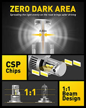 Load image into Gallery viewer, 2022 Upgraded AUXITO H4/9003 LED Headlight Bulbs, 100W 20,000LM Super Bright, 6000K Xenon White, Halogen Replacement with Fan for Cars, Motorcycle, Pack of 2
