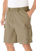 Load image into Gallery viewer, KingSize Men's Big &amp; Tall Knockarounds 8" Cargo Shorts - Big - 9XL, Steel Gray
