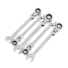 Load image into Gallery viewer, SATA 5-Piece 12 Pt. Flex-Head Ratcheting Wrench Set, Metric - ST09082SJ
