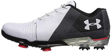 Load image into Gallery viewer, Under Armour Men's Spieth 2 Golf Shoe, White(104)/Black, 10.5
