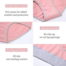 Load image into Gallery viewer, wirarpa Women's Cotton Underwear High Waist Briefs Ladies Soft Breathable Panties Full Coverage Underpants 4 Pack X-Large

