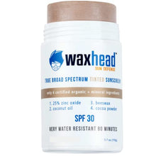 Load image into Gallery viewer, Waxhead Biodegradable Sunscreen Stick - Kids Sunscreen Stick, Reef Safe Sunscreen Waterproof, Coral Reef Safe Sunscreen, Zinc Sunscreen Stick for Kids, Mineral Sunscreen Stick, Sun Screen Protector for Face (Tinted)
