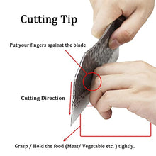 Load image into Gallery viewer, Kitory Forged Vegetable Cleaver Effort Saving Kitchen Hybrid Knife Chinese Chef's Knives Handmade Full Tang Chef Cutlery High Carbon Blade Brown Sandalwood Ergonomic Handle Good for Home &amp; Restaurant
