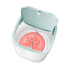 Load image into Gallery viewer, ZJFFJZ 2020 New Mini USB Portable Washing Machine, Folding Fully automatic Laundry Machine, Turbine Washer, Low Noise,Low Washing Machine for Dorms, outdoor,Apartments,Business Trips (Pink)
