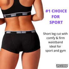 Load image into Gallery viewer, Bambody Absorbent Boyshort: Classic Fit Trunk Style Underwear for Period Protection (Single Pack: Black, Medium)
