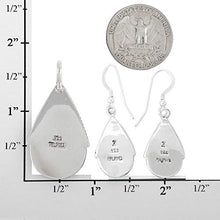 Load image into Gallery viewer, Turquoise Pendant &amp; Earrings Set in 925 Sterling Silver with 20" Chain (Pendant+Earrings+Chain)
