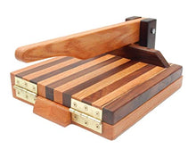 Load image into Gallery viewer, Hardwood Tortilla Press - Oak &amp; Walnut- 10 inch
