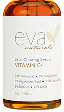 Load image into Gallery viewer, Vitamin C Serum Plus 2% Retinol, 3.5% Niacinamide, 5% Hyaluronic Acid, 2% Salicylic Acid, 10% MSM, 20% Vitamin C - Skin Clearing Serum - Anti-Aging Skin Repair, Supercharged Face Serum (1 oz)
