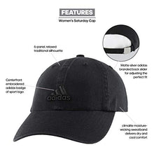 Load image into Gallery viewer, adidas Women's Saturday Cap, Black/Black, ONE SIZE
