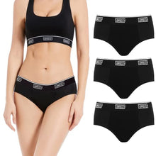 Load image into Gallery viewer, Bambody Leak Proof Hipster: Sporty Period Panties for Women and Teens - 3 Pack: Black - Large
