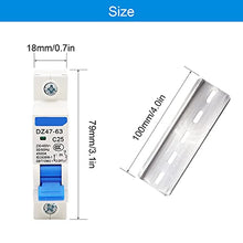 Load image into Gallery viewer, weideer 2pcs Miniature Circuit Breaker DZ47-63 C25 230V/400V 1 Pole 25A DIN Rail Mount

