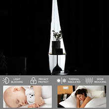 Load image into Gallery viewer, Black Blackout Curtains Energy Smart &amp; Noise Blocking Out Full Shae Curtain Panels for Sliding Glass Door Thermal Insulated Drapes Guest Room One Pair of Window Dressing, Black, 52 x 84 inch
