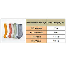 Load image into Gallery viewer, ASZX 3 Pairs Toddler Kid Baby Girl Knee High Long Socks Bow Cotton Casual Socks Knee Sock 0-5 Y 909 (Color : Grey, Kid Size : 1-3 Years)
