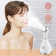 Load image into Gallery viewer, Facial Steamer - Surwit 10X Penetration Pro Nano Ionic Face Steamer for Facial, Unclogs Cleansing Pores Moisturizing Spa Humidifier, with Free Blackhead Remover Kit, Hair Band, Face Brush
