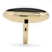 Load image into Gallery viewer, Palm Beach Jewelry 18K Yellow Gold Plated Oval Cut Natural Black Onyx Bezel Set Ring Size 7
