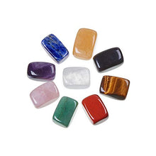 Load image into Gallery viewer, Unihom Chakra Stones Healing Crystals Set of 9, Tumbled and Polished, for 7 Chakras Balancing, Crystal Therapy, Meditation, Reiki, or as Thumb Stones, Palm Stones, Worry Stones
