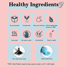 Load image into Gallery viewer, Lavender Violets 38 Pcs Gel Nail Polish Kit with 24W UV LED Lamp Dryer, Red Brown 27 Color Gel Polish, No Wipe Top Base Coat, All-In-One Manicure Kit for Beginner, Nail Design Salon Set B975
