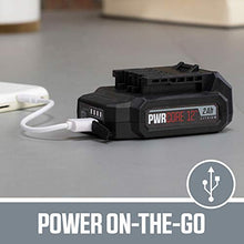 Load image into Gallery viewer, SKIL PWRCore 12 Brushless 12V 1/4" Hex Right Angle Impact Driver, Includes 2.0Ah Lithium Battery &amp; PWRJump Charger - RI574502
