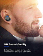 Load image into Gallery viewer, Joyzy True Wireless Earbuds with Bluetooth 5.0 and Portable Charging Case, Built-in Microphone for Hand Free Phone Call, Truly Cordless Small Earphone(Black)
