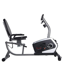 Load image into Gallery viewer, Sunny Health &amp; Fitness Magnetic Recumbent Bike Exercise Bike with Digital Monitor, 300 lb Capacity, Easy Adjustable Seat, Pulse Rate Monitor

