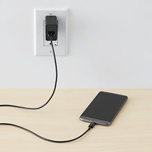 Load image into Gallery viewer, Amazon Basics USB Type-C to USB-A 2.0 Male Charger Cable, 9 Feet (2.7 Meters), Black
