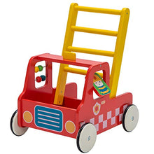 Load image into Gallery viewer, Red Aircraft Wooden Baby Push Walker - 2-in-1 Toddler Push &amp; Pull Toys Learning Walker Stroller Walker with Wheels for Baby Girls Boys 1-3 Years Old
