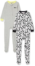 Load image into Gallery viewer, Amazon Essentials Kids' Baby Unisex Disney Star Wars Marvel Footed Sleepers, 2-Pack Mickey Moods, 2T
