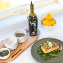 Load image into Gallery viewer, Cobram Estate California Select Extra Virgin Olive Oil - First Cold Pressed, Non-GMO, Keto Friendly, High in Antioxidants, Fruity &amp; Balanced - Cold Pressed Olive Oil Bottle EVOO - 750ml (Pack of 1)
