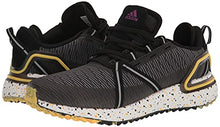 Load image into Gallery viewer, adidas Men's Solarthon Primegreen Spikeless Golf Shoes, Core Black/Purple/Solar Gold, 13
