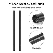 Load image into Gallery viewer, SmallRig 12 Inches (30 cm) Aluminum Alloy 15mm Rod with M12 Female Thread, Pack of 2 – 1053
