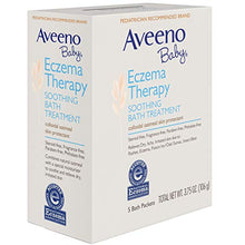 Load image into Gallery viewer, Aveeno Baby Eczema Therapy Soothing Bath Treatment for Relief of Dry, Itchy and Irritated Skin, Made with Soothing Natural Colloidal Oatmeal, 5 ct.
