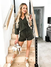Load image into Gallery viewer, Zeagoo Women's Lounge 2 Piece Sets Solid Summer Casual Loose Fit Outfits With Pockets,Army Green,Large
