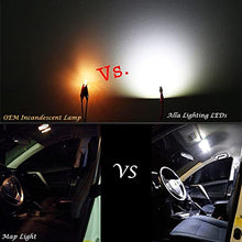 Load image into Gallery viewer, Alla Lighting Newest 194 LED Bulbs Extremely Super Bright T10 168 W5W 2825 175 158 CANBUS Replacement 12V 1616 SMD Car License Plate Light Interior Map Dome Door Lights, 6000K Xenon White
