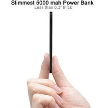 Load image into Gallery viewer, Triple USB Outputs Super Slim Power Bank Ultra Thin, Attom Tech 5000mAh Mini Portable Charger External Phone Battery Pack Small Dual USB Outlet, Emergency Phone Power Backup
