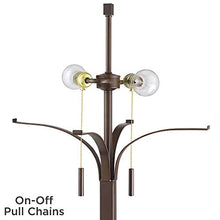 Load image into Gallery viewer, Duarte Mission Rustic Floor Lamp Oil Rubbed Bronze Tapering Square Light Mica Shade for Living Room Reading Bedroom Office - Franklin Iron Works
